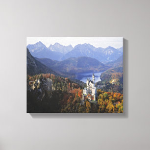 Impressão Em Tela Alemanha, Baviera, Castelo de Neuschwanstein. Rei