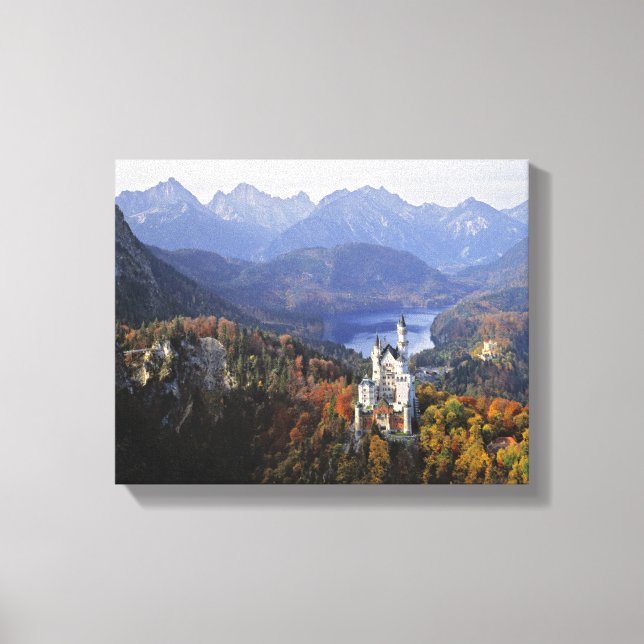 Impressão Em Tela Alemanha, Baviera, Castelo de Neuschwanstein. Rei (Frente)