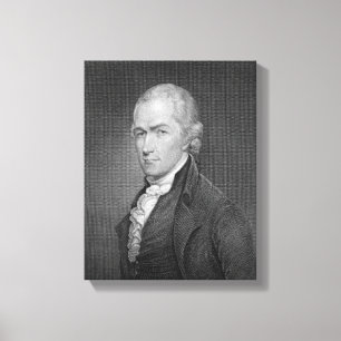Impressão Em Tela Alexander Hamilton (1757-1804) gravado por John Fr