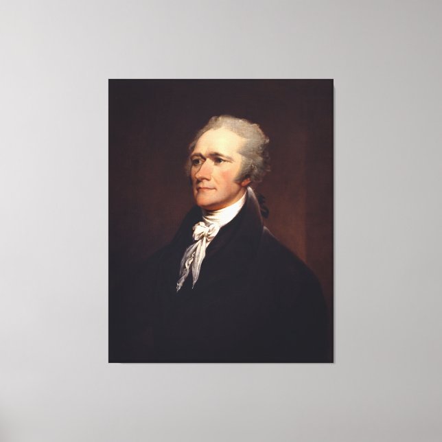 Impressão Em Tela Alexander Hamilton Fundador & Documentos Federalis (Frente)