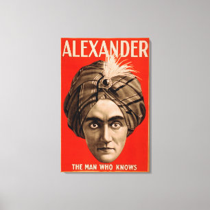 Impressão Em Tela Alexander o homem que sabe o poster mágico