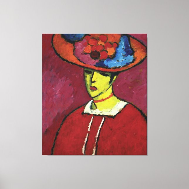 Impressão Em Tela Alexej von Jawlensky, Schokko mit Tellerhut (Frente)