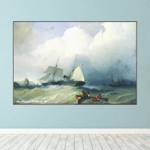 Impressão Em Tela Alexey Bogolyuboff. Mar Báltico. Década de 1880.