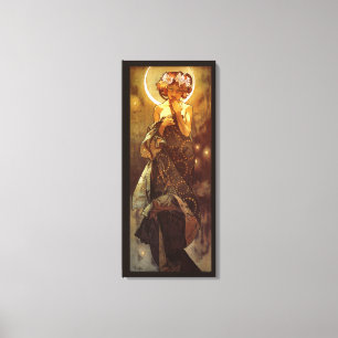 Impressão Em Tela Alfons Mucha: Luna