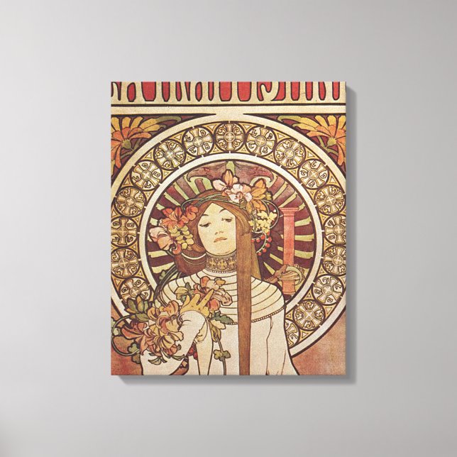 Impressão Em Tela Alfonse Mucha Trappistine Nouveau (Frente)