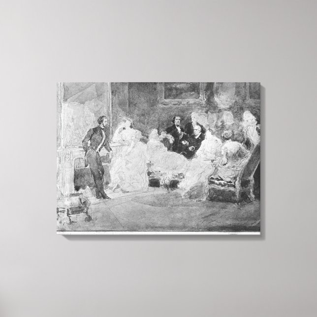 Impressão Em Tela Alfred de Musset Eugene Delacroix (Frente)