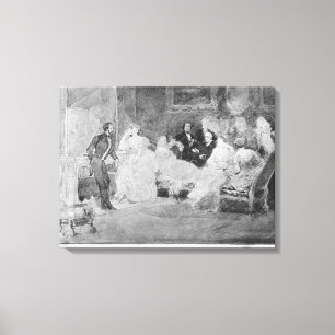 Impressão Em Tela Alfred de Musset Eugene Delacroix