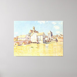 Impressão Em Tela Alfred Sisley A Ponte em Moret pela Manhã