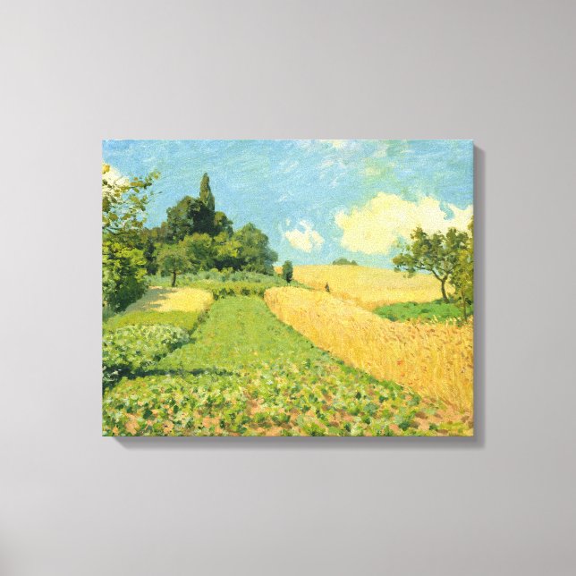 Impressão Em Tela Alfred Sisley | Cornfield (Frente)
