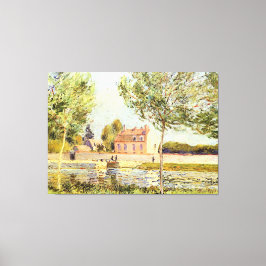 Impressão Em Tela Alfred Sisley Houses às margens da Loing