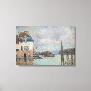 Impressão Em Tela Alfred Sisley - Inundação em Port-Marly 1876