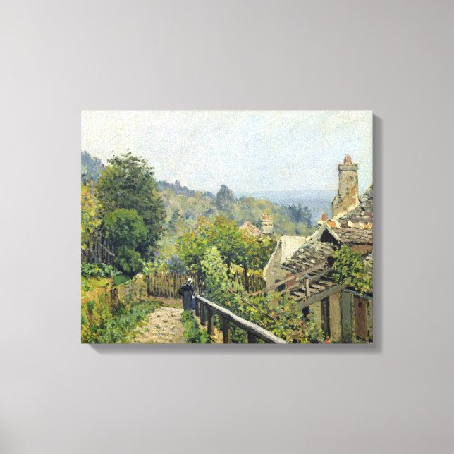 Impressão Em Tela Alfred Sisley | Louveciennes, The Heights at Marly (Frente)