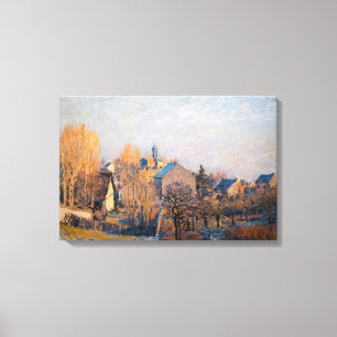 Impressão Em Tela Alfred Sisley - Manhã Congelada em Louveciennes