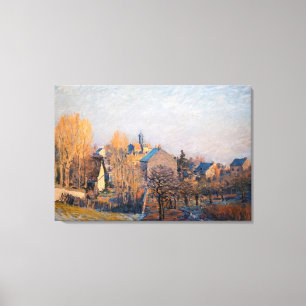 Impressão Em Tela Alfred Sisley - Manhã Congelada em Louveciennes