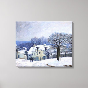 Impressão Em Tela Alfred Sisley - Place Chenil em Marly, Efeito de N