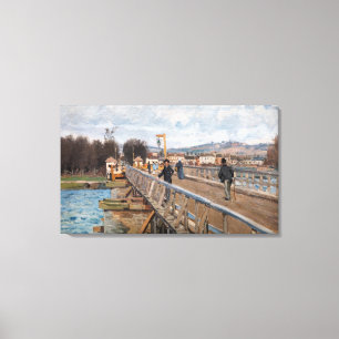 Impressão Em Tela Alfred Sisley - Ponte aérea de Argenteuil