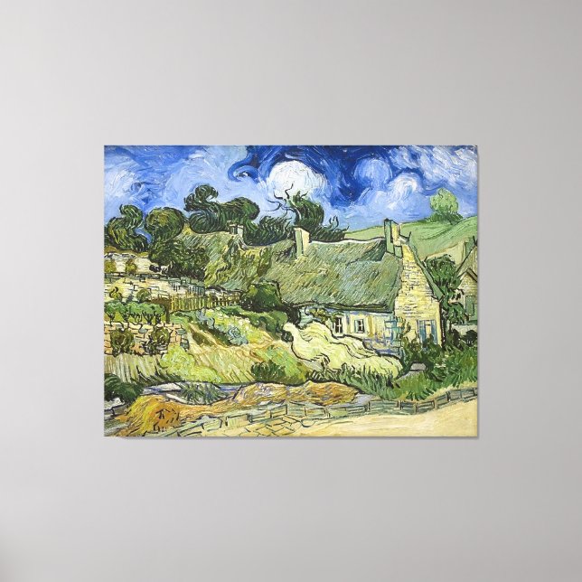 Impressão Em Tela Algodão achatado de Van Gogh em Cordeville (1890) (Frente)