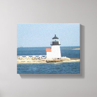 Impressão Em Tela Algodão De Nantucket De Farol De Ponto Brant