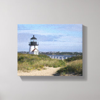 Impressão Em Tela Algodão De Nantucket De Farol De Ponto Brant