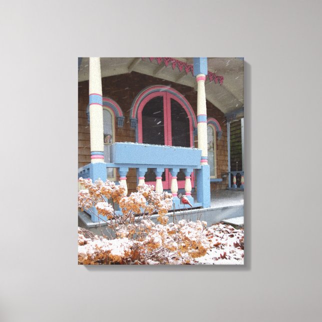 Impressão Em Tela Algodão Vitoriano em Neve - Vinha de Martha (Frente)