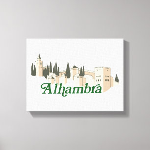 Impressão Em Tela Alhambra