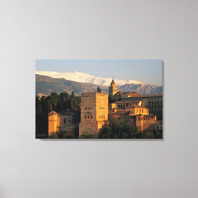 Impressão Em Tela Alhambra; Granada; Andaslusia, Espanha, Serra (Frente)
