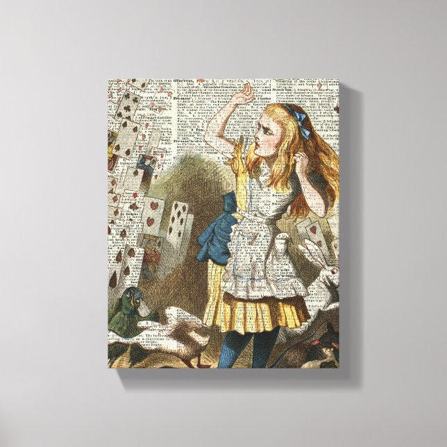 Impressão Em Tela Alice no país das maravilhas (Frente)