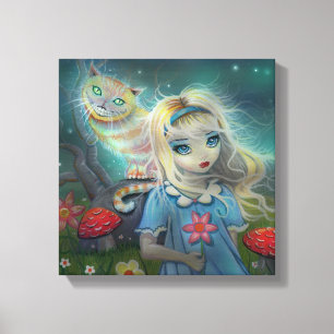 Impressão Em Tela Alice no País das Maravilhas em Tela Enrolada