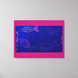 Impressão Em Tela Alien Mermaid with Semi-Transparent Fish