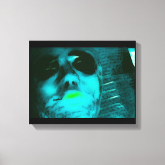 Impressão Em Tela Alienígena azul