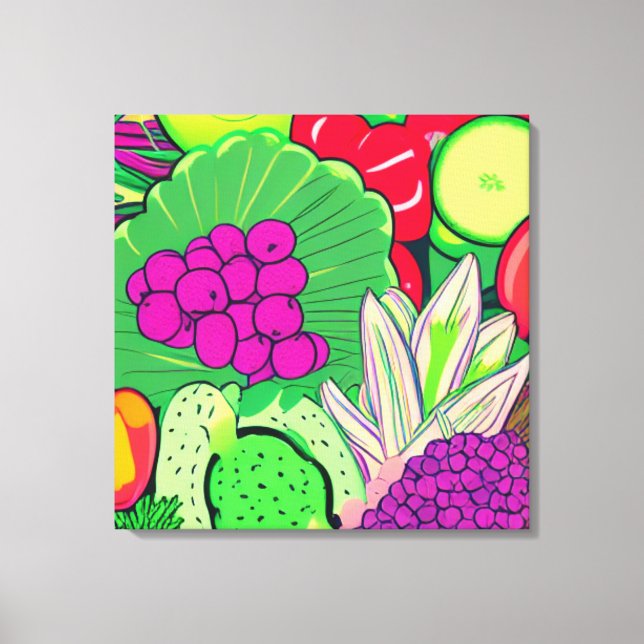 Impressão Em Tela Alimento como Medicina (Frente)