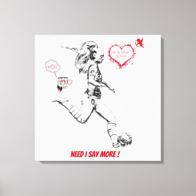 IMPRESSÃO EM TELA ALISHA LEHMANN, WALL ART, WALL DECOR (Frente)