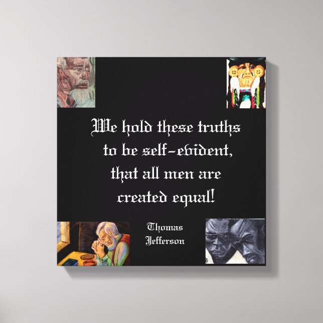 IMPRESSÃO EM TELA ALL MEN ARE EQUAL  (Frente)