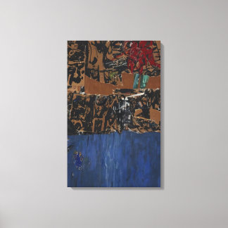 Impressão Em Tela Allan Kaprow - Azul Azul