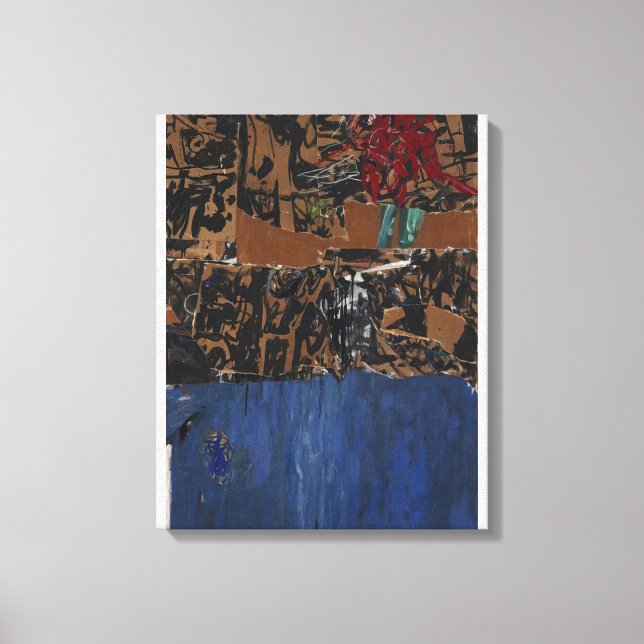 Impressão Em Tela Allan Kaprow - Azul Azul (Frente)