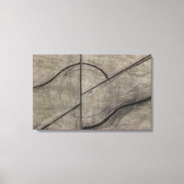 Impressão Em Tela Allan Kaprow - Desenho Baseado na Respiração (Frente)