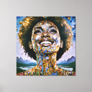 Impressão Em Tela Alma Ouro, Céus Infinitos