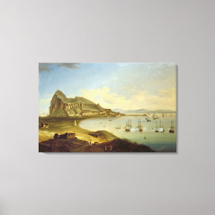 Impressão Em Tela Almirante do esquadrão azul que chega em Gibralta