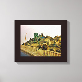 Impressão Em Tela Almoço na estrada