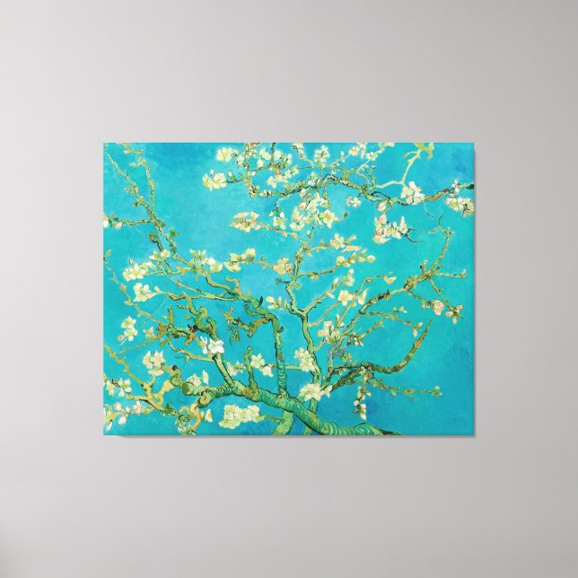 Impressão Em Tela Almond Blossoms de Vincent van Gogh (1890) (Frente)