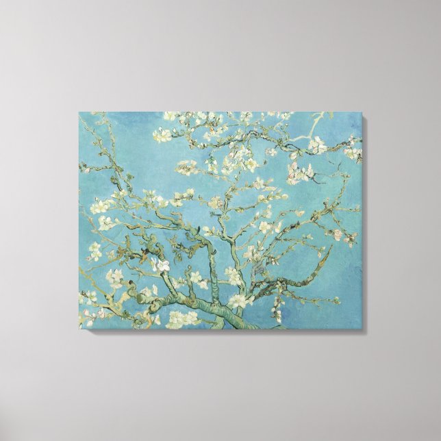 Impressão Em Tela Almond Blossoms de Vincent Van Gogh Fine Art (Frente)