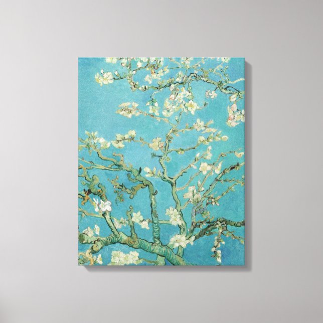 Impressão Em Tela Almond Blossoms por Vincent van Gogh (Frente)