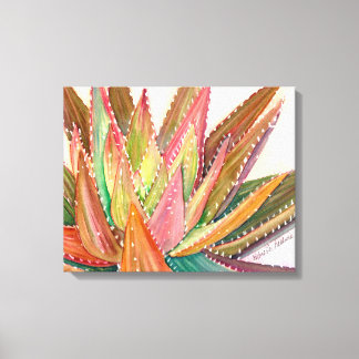 Impressão Em Tela Aloe nobilis watercolor por Debra Lee Baldwin