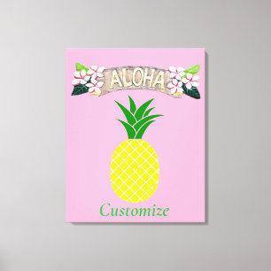 Impressão Em Tela Aloha Pineapple Thunder_Cove