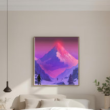 Alpenglow Everest RISE Motivação Minimalista