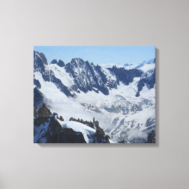 Impressão Em Tela Alpes Franceses (Frente)