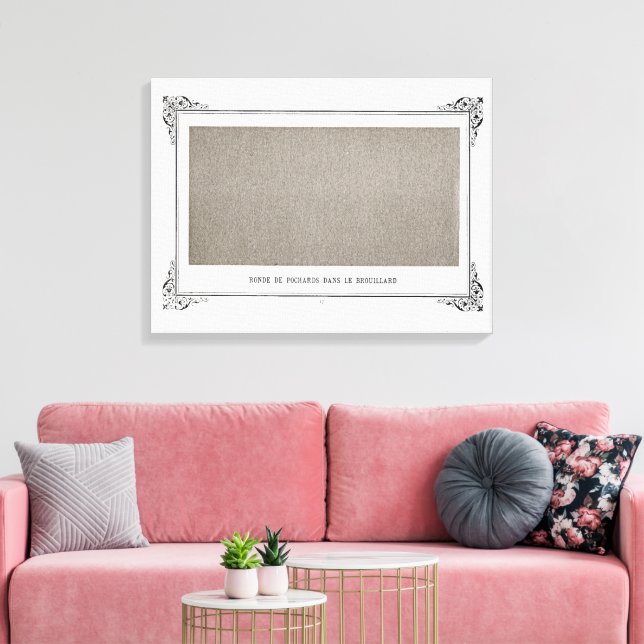 Impressão Em Tela Alphonse Allais, April Fools, Cinza Art, Abstrato (Insitu(Sala de estar))