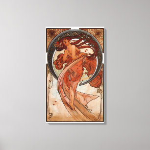 Impressão Em Tela Alphonse Mucha a dança