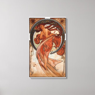 Impressão Em Tela Alphonse Mucha A Dança