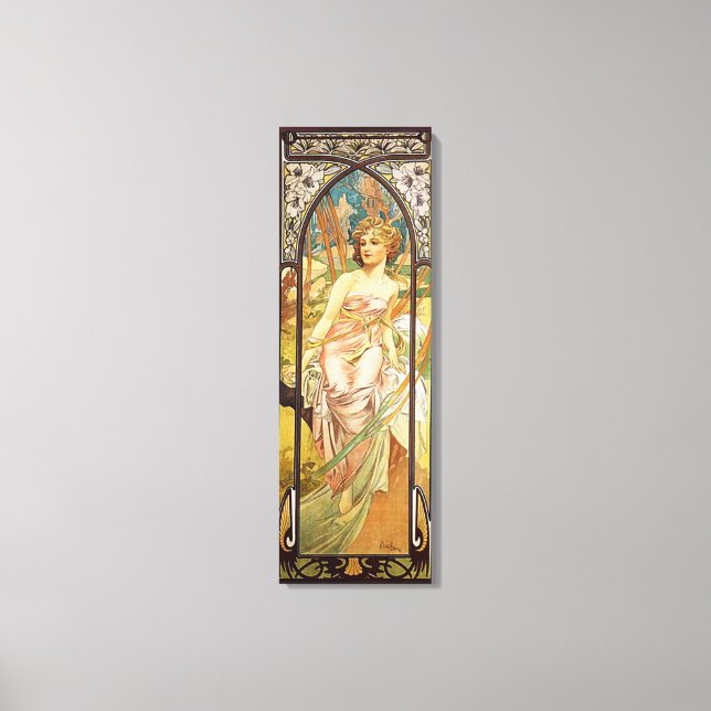 Impressão Em Tela Alphonse Mucha, Manhã Acordar (Frente)